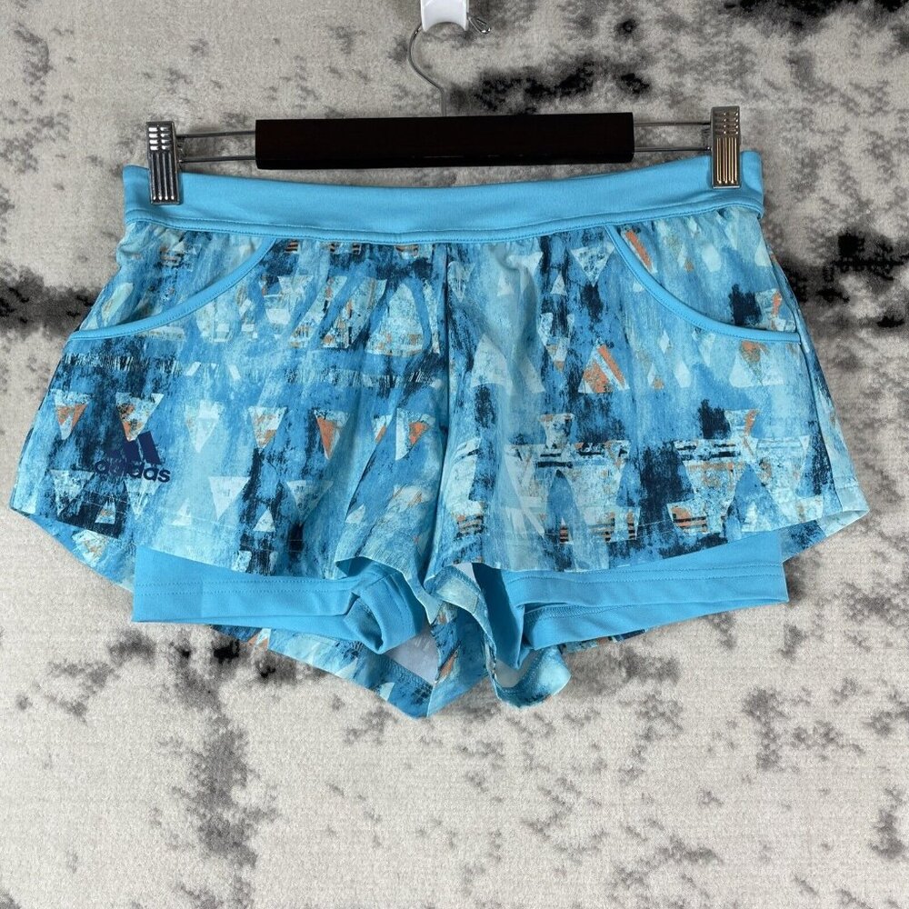 New Adidas Shorts Womens Size Small Blue Athleisure Beach Casual Comfort‎